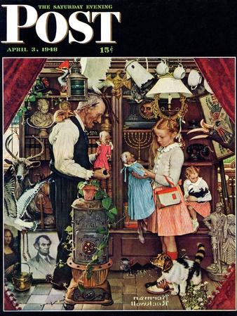 Norman Rockwell Two Flirts Home Wall Decor Art Painting Print
