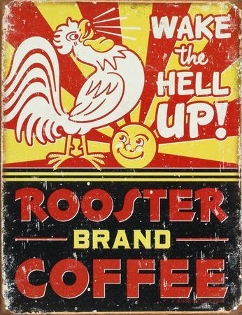 VINTAGE TIN WALL SIGN ART WORK RETRO METAL COFFEE POSTER FOR WALL DECOR