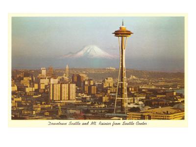 Space Needle in Seattle Wanddeko Deko Wandbild kratzfest Poster Colombo