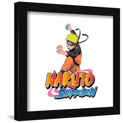 Trends International Gallery Pops Naruto Shippuden - Naruto Uzumaki  Fighting Pose Wall Art Wall Poster, 12 x 12, Black Framed Version