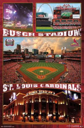 st louis cardinals drip poster