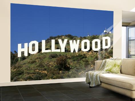 Large Wall Murals hollywood sign at hollywood hills, los angeles, california, usa Large Wall Murals hollywood sign at hollywood hills, los angeles, california, usa