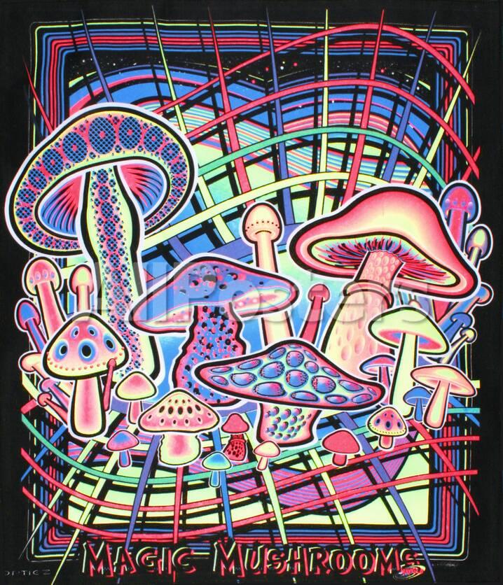 Cloth Wall Hangings magic mushrooms blacklight reactive cloth wall hanging tapestry Cloth Wall Hangings magic mushrooms blacklight reactive cloth wall hanging tapestry