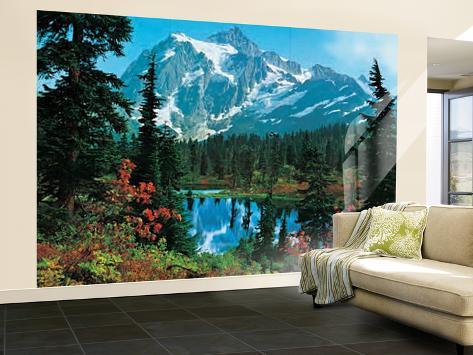 Mountain Wall Mural mountain morning wall mural wallpaper mural at allposters Mountain Wall Mural mountain morning wall mural wallpaper mural at allposters