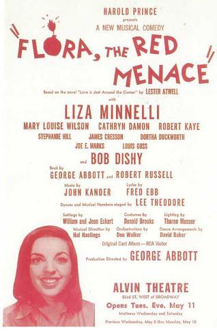 Flora the Red Menace - Broadway Poster , 1965 Masterprint