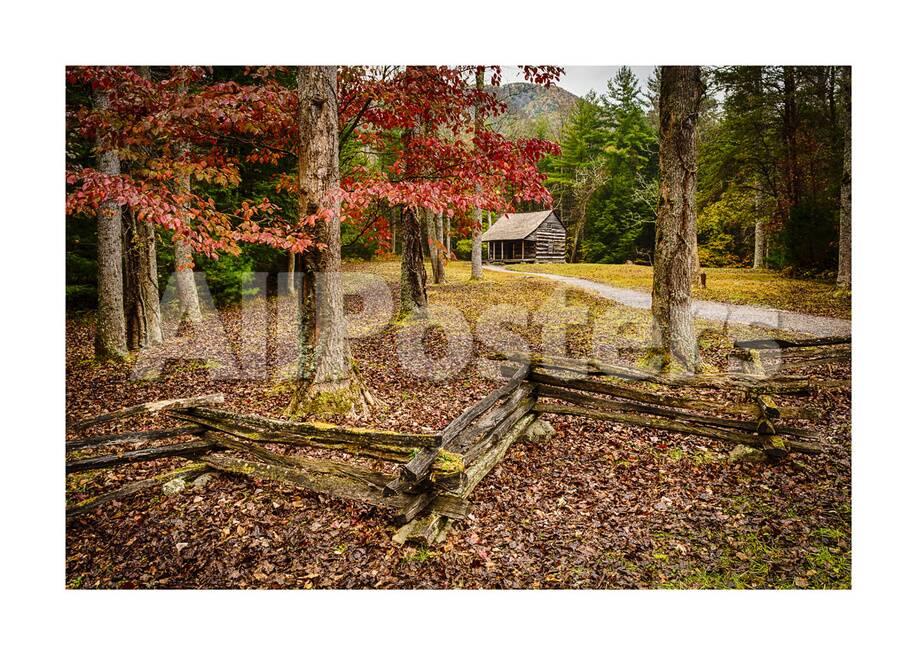 Smokies Cabin Prints By Robert Lott At Allposters Com