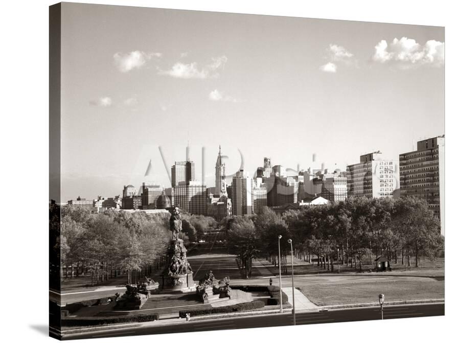 1960s skyline philadelphia pennsylvania