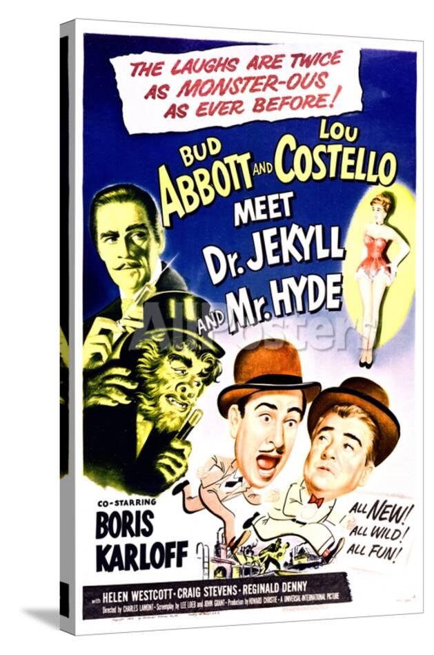 Abbott And Costello Meet Dr Jekyll And Mr Hyde Movie Poster Reproduction Prints Allposters Com