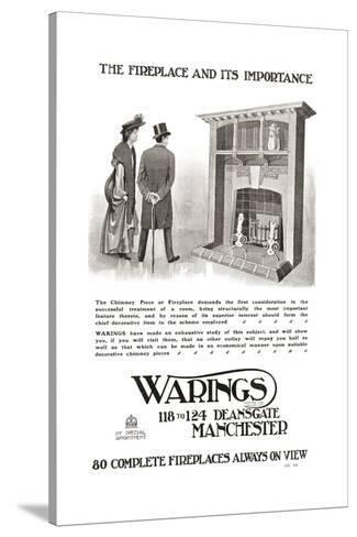 Advertisement For An Early 20th Century Fireplace From The