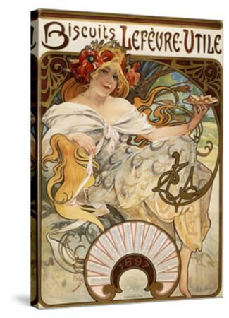 Biscuits Lefevre Utile Designed As A Calendar For 17 16 Lithograph In Colours Giclee Print Alphonse Mucha Allposters Com