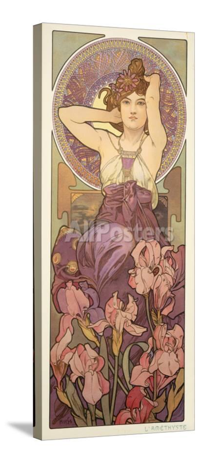 The Precious Stones Amethyst 1900 Giclee Print By Alphonse Mucha The Precious Stones Amethyst 1900 Giclee Print By Alphonse Mucha At Allposters