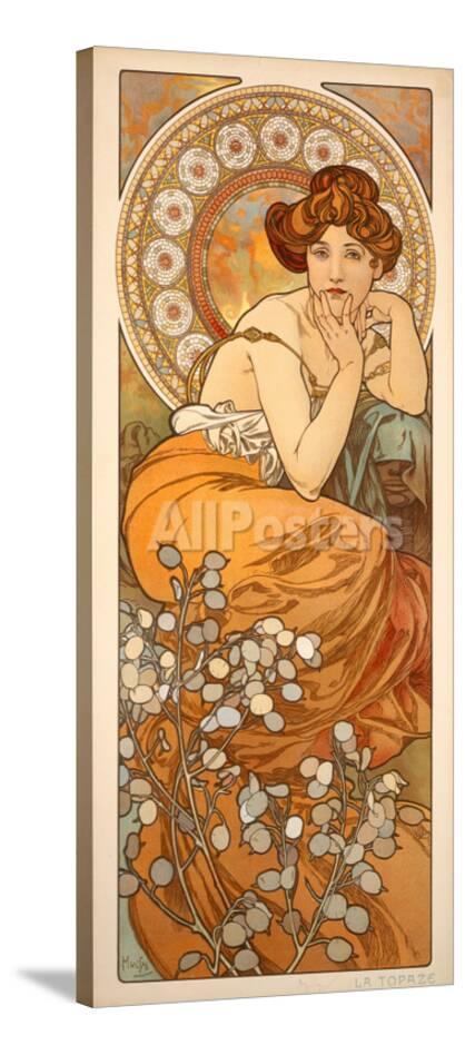 The Precious Stones Topaz 1900 Giclee Print By Alphonse Mucha At The Precious Stones Topaz 1900 Giclee Print By Alphonse Mucha At Allposters