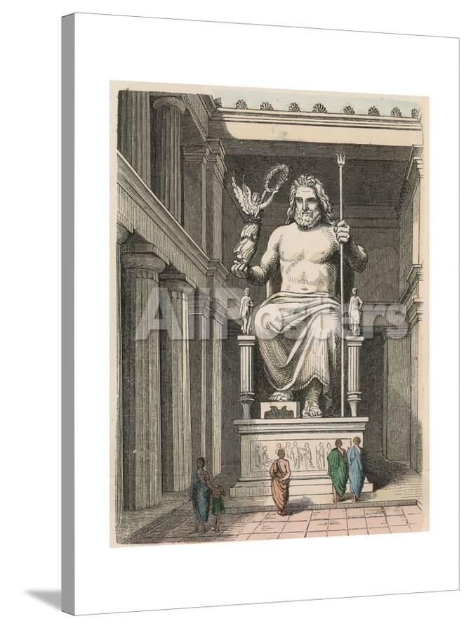 Ancient Greek Zeus Statue In The Temple At Olympia Giclee Print Allposters Com Ancient Greek Zeus Statue In The Temple At Olympia Giclee Print Allposters Com
