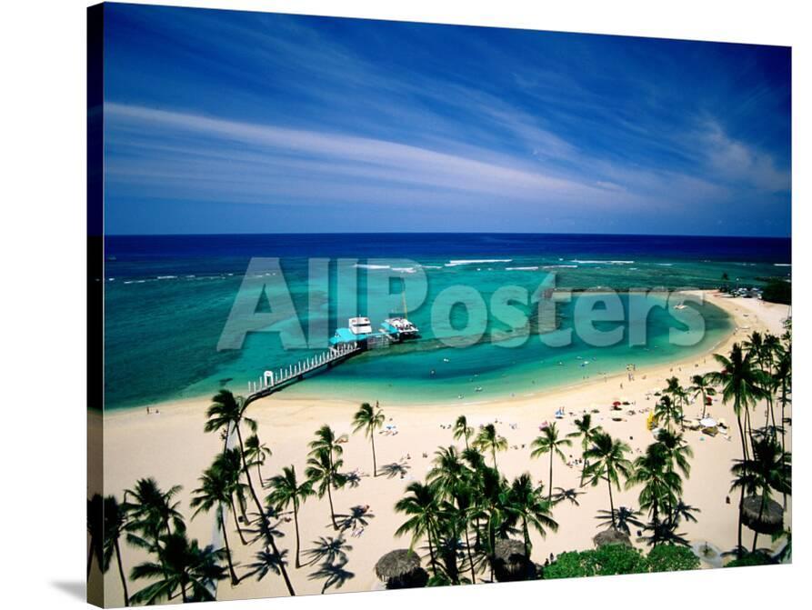 Waikiki Beach Fronting The Hilton Hawaiian Village Hotel Honolulu Hilton Hawaiian Village Hotel