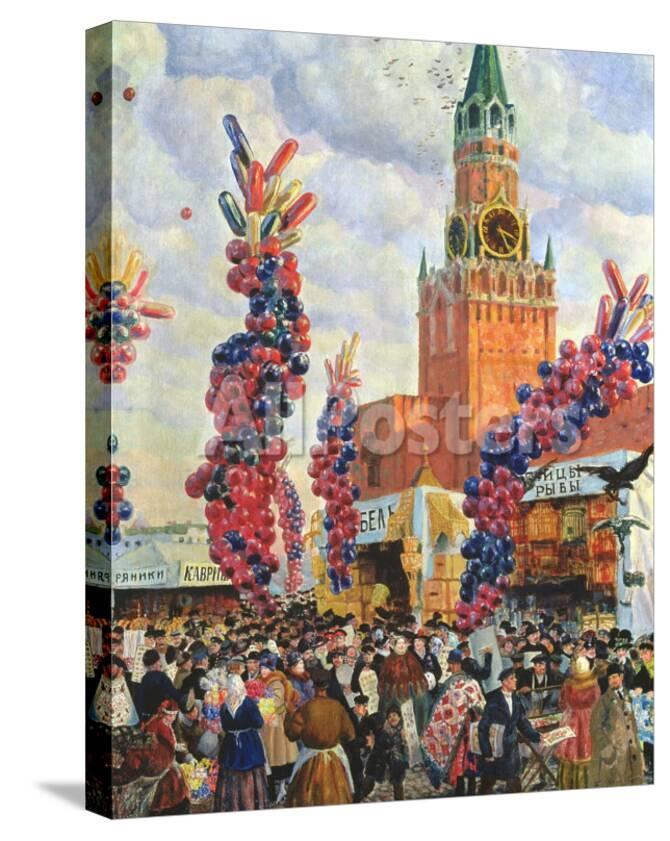Easter Market At The Moscow Kremlin 1917 Giclee Print B M Kustodiev Allposters Com