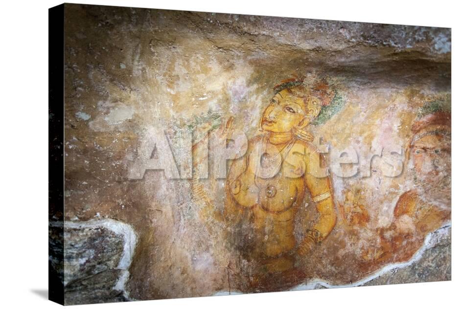 Sigiriya Lion Rock Frescoes Or Ancient Wall Paintings Photographic Print Charlie Allposters Com