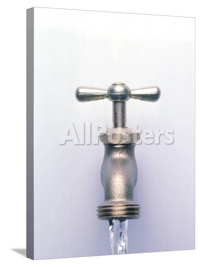 Water Coming Out Of A Faucet Photographic Print By Chris Rogers At