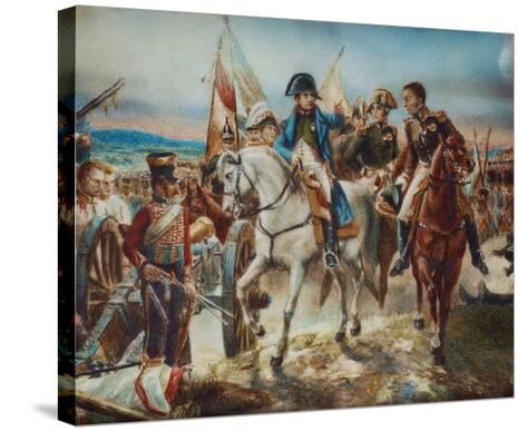 NAPOLEON BATTLE OF FRIEDLAND PAINTING MILITARY HISTORY WAR ART REAL CANVAS PRINT