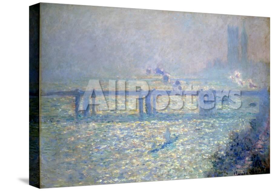 The Thames At Charing Cross Bridge London 1899