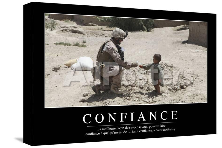 Confiance Citation Et Affiche D Inspiration Et Motivation Photographic Print Allposters Com
