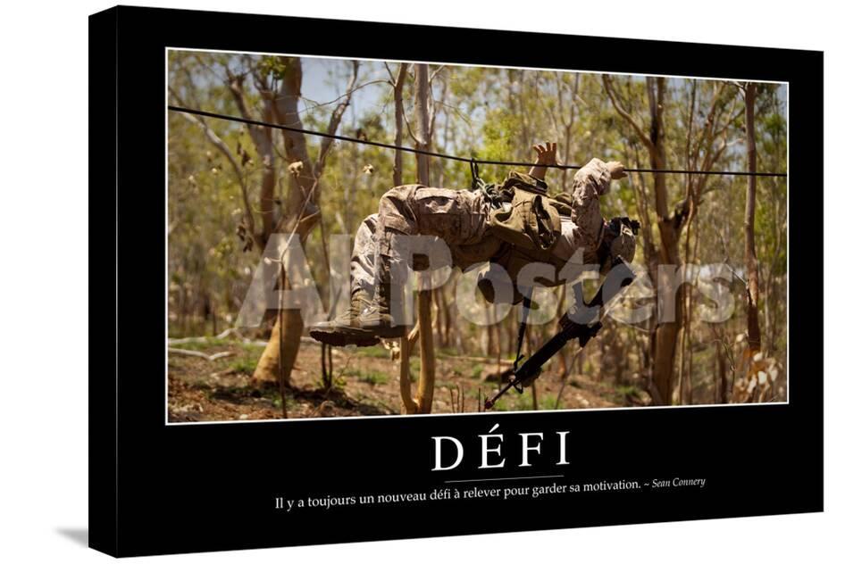 Defi Citation Et Affiche D Inspiration Et Motivation Photographic Print Allposters Com