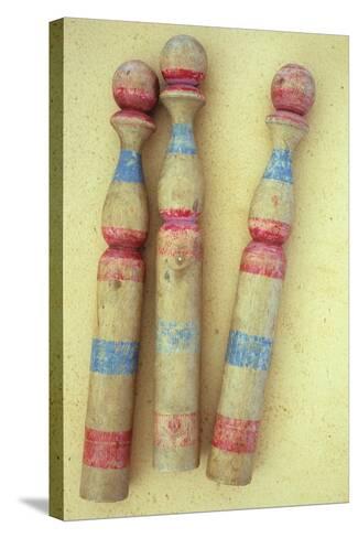 childrens wooden skittles