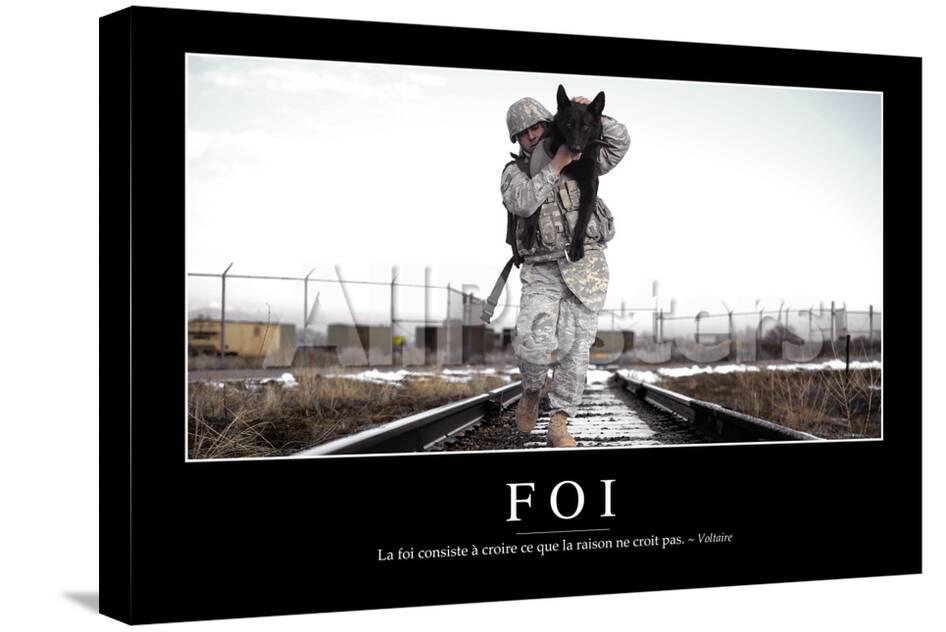 Foi Citation Et Affiche D Inspiration Et Motivation Photographic Print Allposters Com