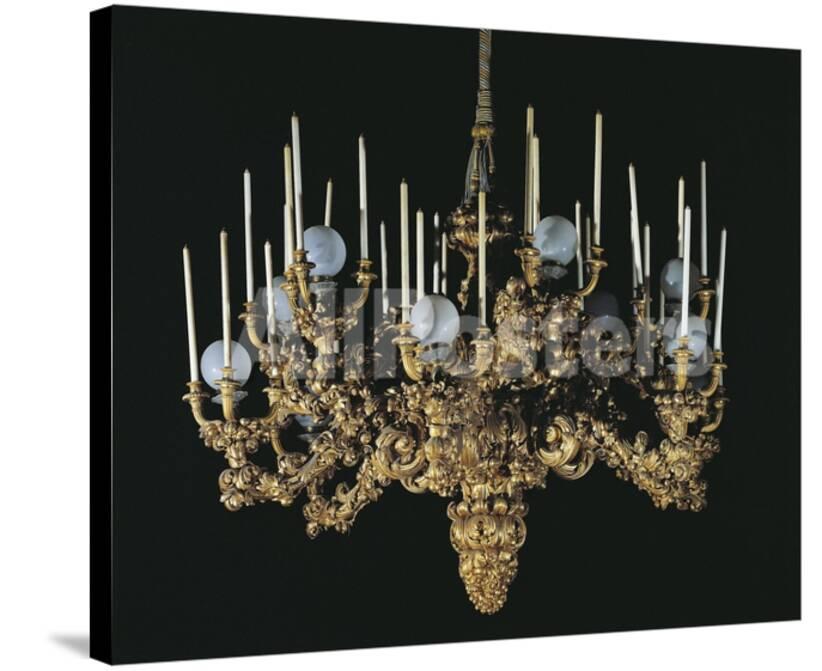 Gilded Wood Chandelier Villa Di Castello Royal Apartments Pitti Palace Florence Italy Giclee Print Allposters Com