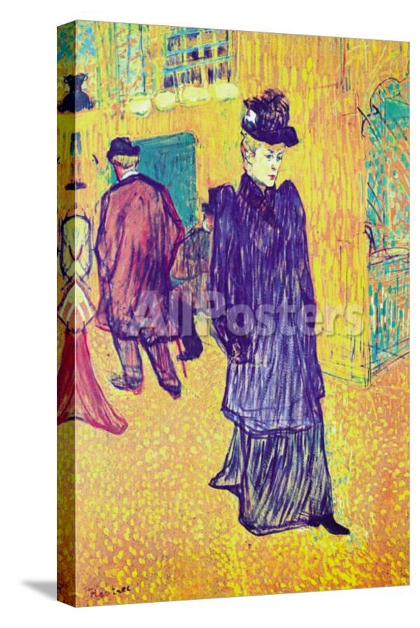 Jane Avril Leaves The Moulin Rouge Posters Henri De Toulouse Lautrec Allposters Com