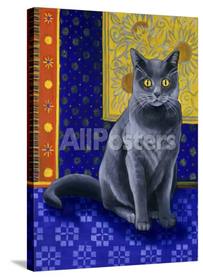 Chat Chartreux Series I Giclee Print Isy Ochoa Allposters Com