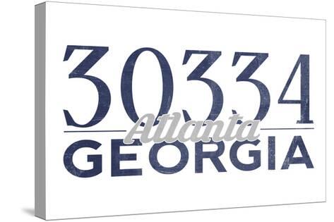 Atlanta Georgia 30334 Zip Code Blue Posters By Lantern Press