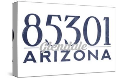 Glendale Arizona 85301 Zip Code Blue Art By Lantern Press At