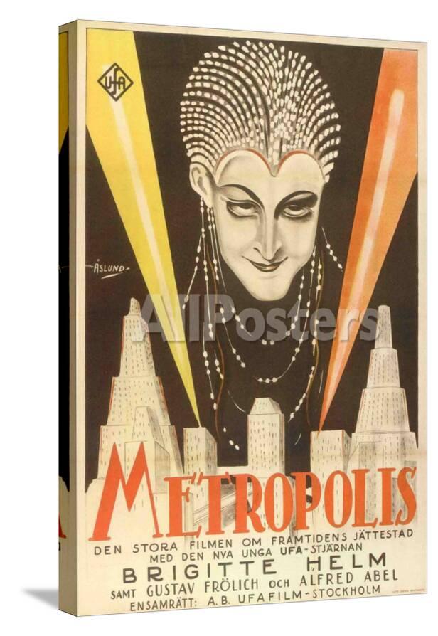 Metropolis Swedish Movie Poster 1926 Print Allposters Com Metropolis Swedish Movie Poster 1926 Print Allposters Com