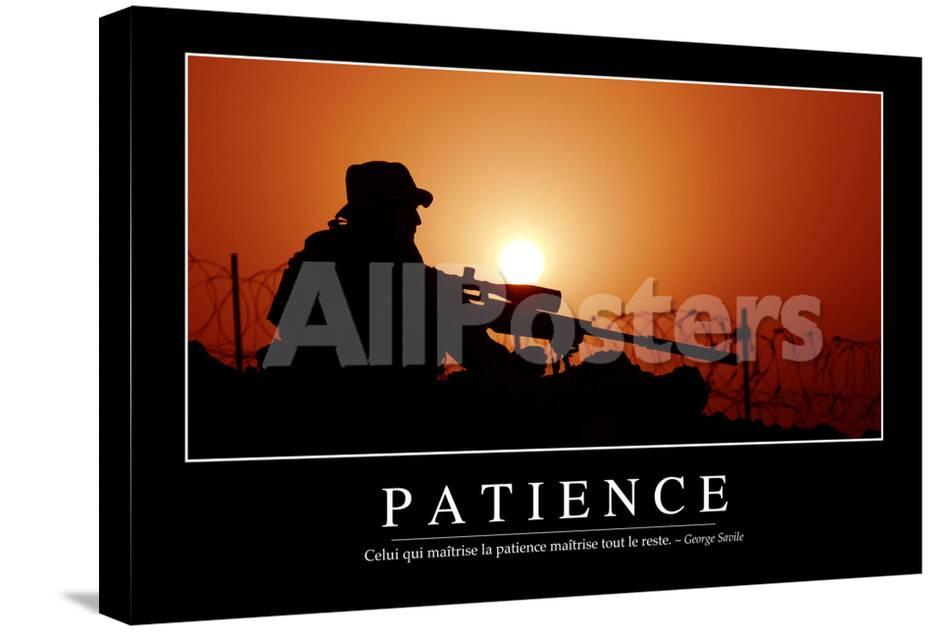 Patience Citation Et Affiche D Inspiration Et Motivation Photographic Print Allposters Com