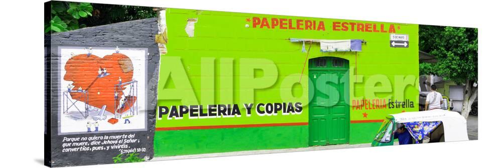 Viva Mexico Panoramic Collection Green Papeleria Estrella