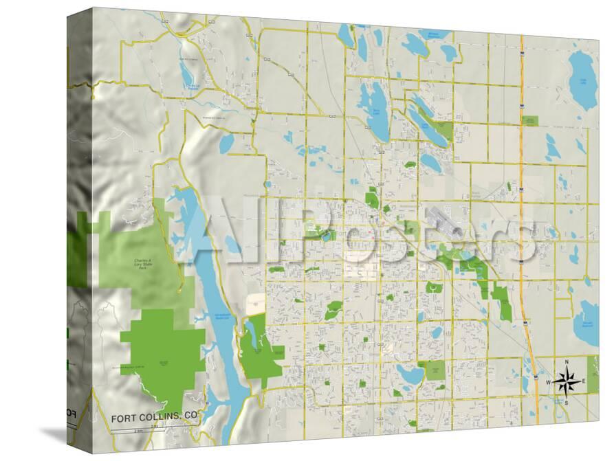 Fort Collins Zip Code Map Map