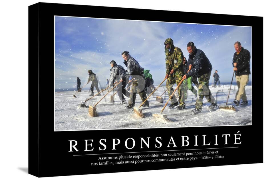 Responsabilite Citation Et Affiche D Inspiration Et Motivation Photographic Print Allposters Com