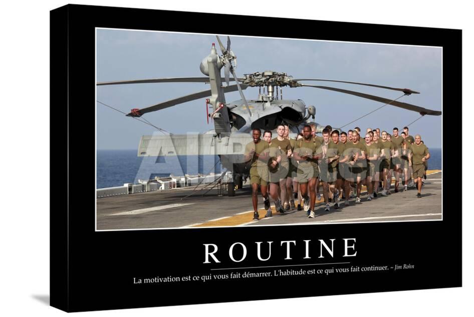 Routine Citation Et Affiche D Inspiration Et Motivation Photographic Print Allposters Com