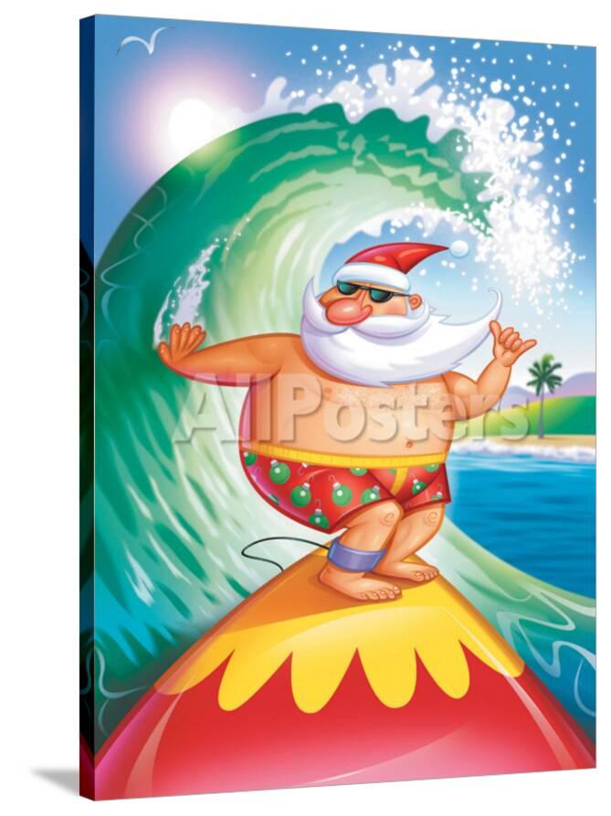 Surfing Santa