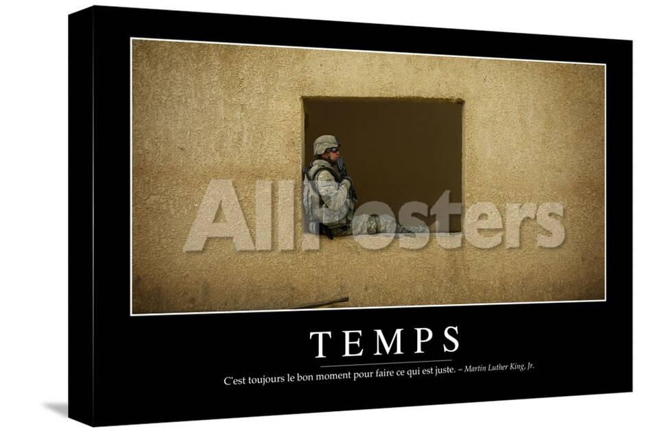 Temps Citation Et Affiche D Inspiration Et Motivation Photographic Print Allposters Com