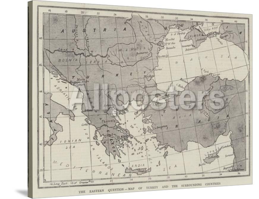 The Eastern Question Map Of Turkey And The Surrounding Countries
