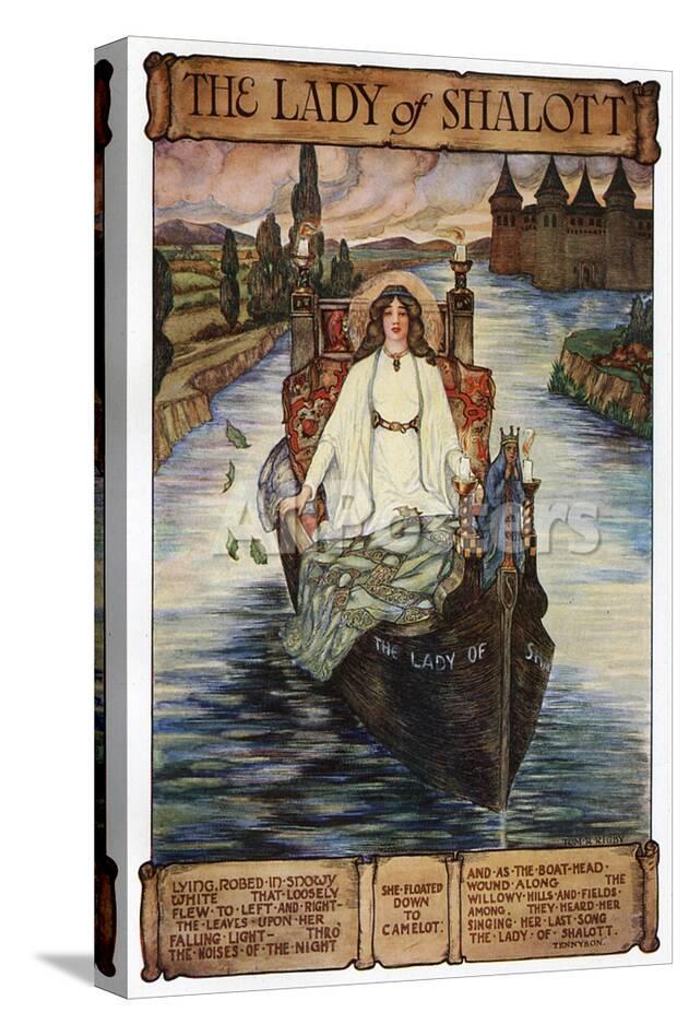 The Lady Of Shalott Setting Out On Her Boat For Camelot Giclee