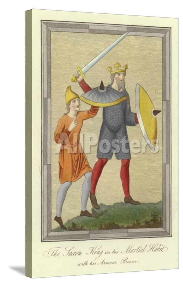 The Saxon King In His Martial Habit With His Armour Bearer Giclee Print Allposters Com