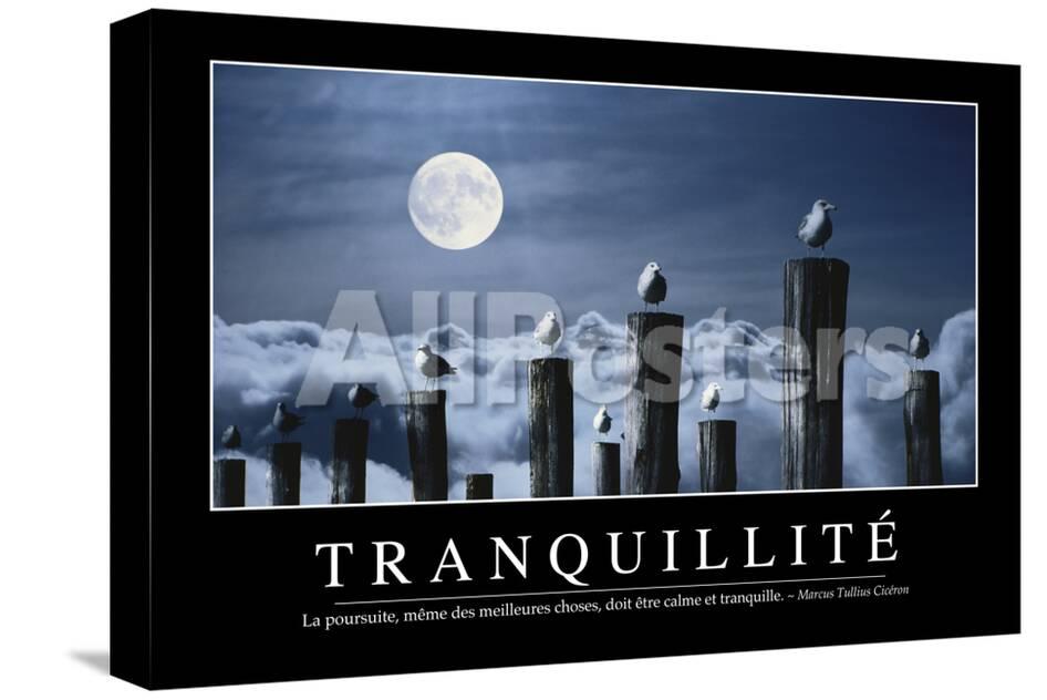 Tranquillite Citation Et Affiche D Inspiration Et Motivation Photographic Print Allposters Com