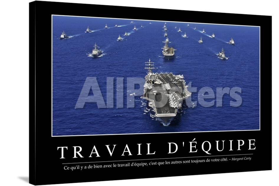 Travail D Equipe Citation Et Affiche D Inspiration Et Motivation Photographic Print Allposters Com