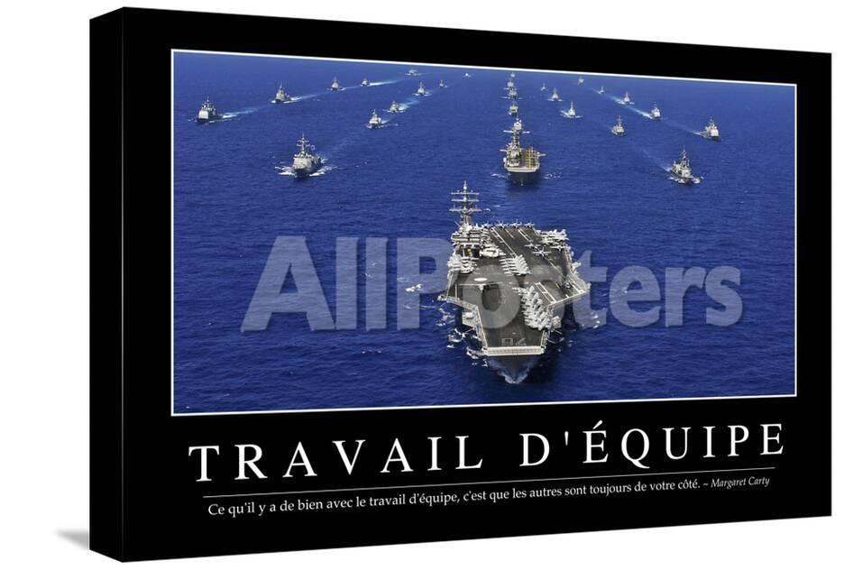 Travail D Equipe Citation Et Affiche D Inspiration Et Motivation Photographic Print Allposters Com
