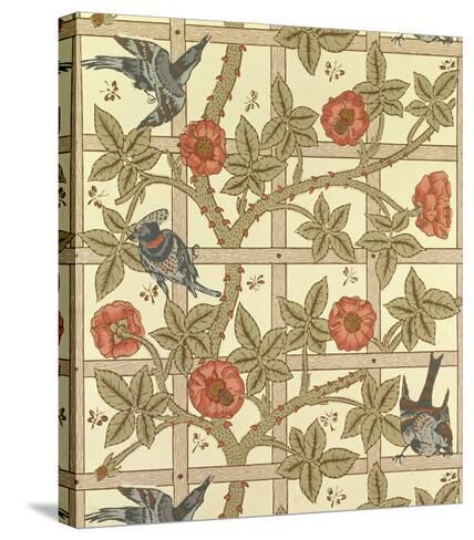 Blue And Orange Trellis Wallpaper Design 1864 Giclee Print William Morris Allposters Com