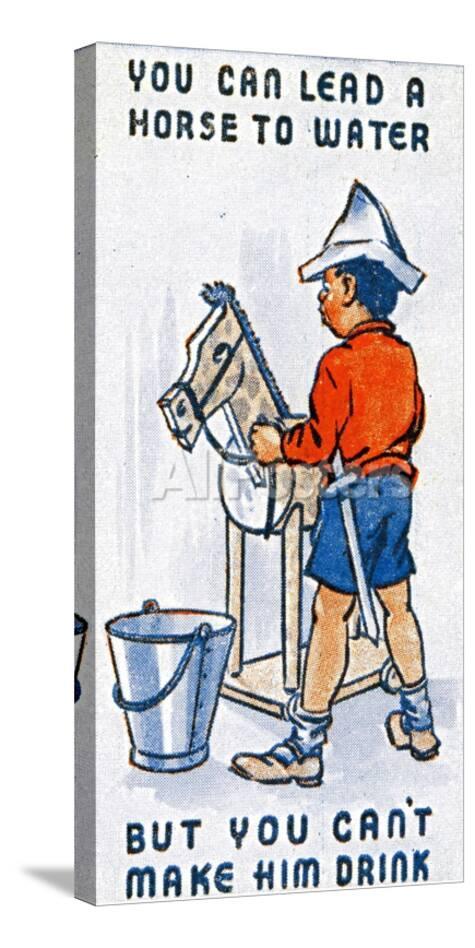 You Can Lead A Horse To Water But You Can T Make Him Drink 1938 Giclee Print Allposters Com
