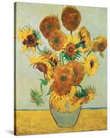 Fifteen Sunflowers-Vincent van Gogh-Stretched Canvas