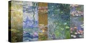 Waterlilies IV-Monet Deco-Stretched Canvas